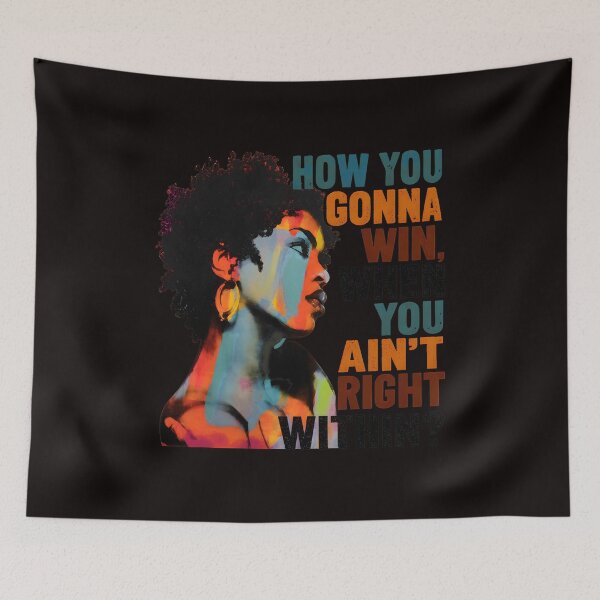 Aperçu de l'œuvre Citation inspirante d'une femme afro-américaine créée et vendue par mokopuniarts.