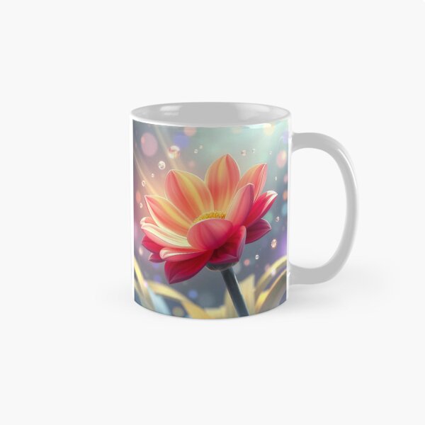 Item preview, Radiant Sunset Blossom with Dew Drops - Magical Floral Art designed and sold by Marip1974.