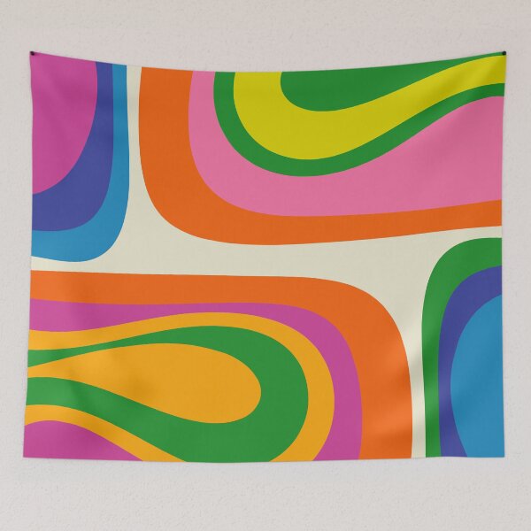 Item preview, Retro Abstract Colorful Joyathonic Mid Century Modern Design designed and sold by kierkegaard.