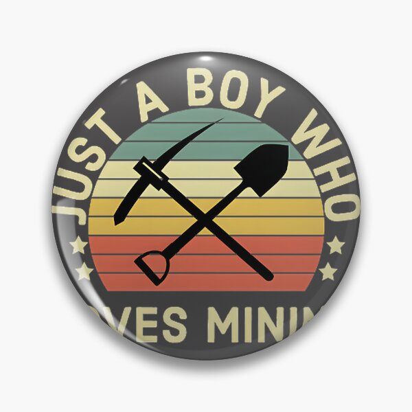 Item preview, Just A Boy Who Loves Mining Graphic Design for Mining Enthusiasts designed and sold by cvbbb.