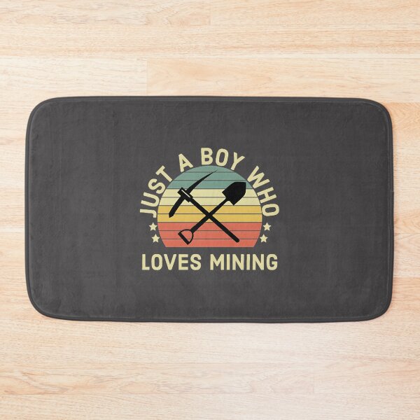 Item preview, Just A Boy Who Loves Mining Graphic Design for Mining Enthusiasts designed and sold by cvbbb.