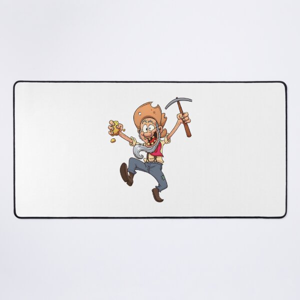 Item preview, Cartoon Gold Miner Prospector Illustration with Classic Mining Tools designed and sold by cvbbb.