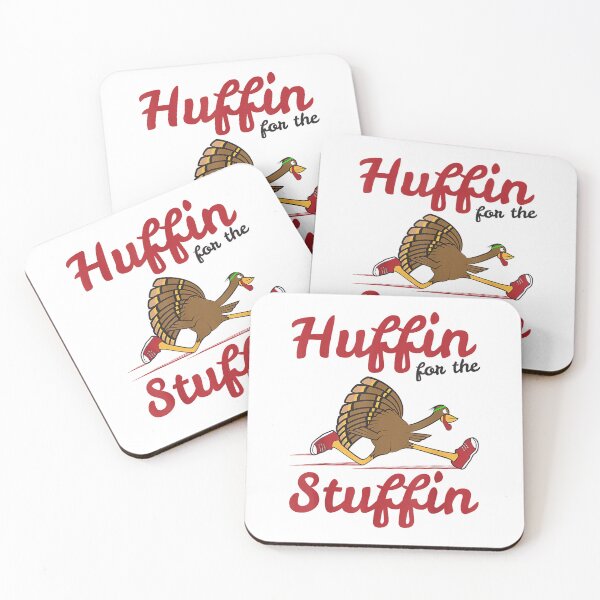 Item preview, Huffin For The Stuffin Thanksgiving Running T Shirt designed and sold by Design-phuket.
