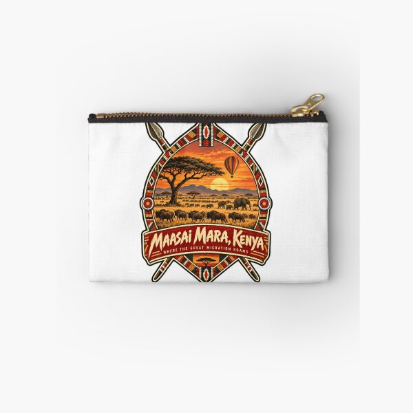 Item preview, Maasai Mara, Kenya Where The Great Migration Roams African Safari Wildlife Explorer Travel Souvenir designed and sold by HumansStuck12.
