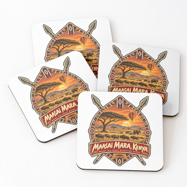 Item preview, Maasai Mara, Kenya Where The Great Migration Roams African Safari Wildlife Explorer Travel Souvenir designed and sold by HumansStuck12.