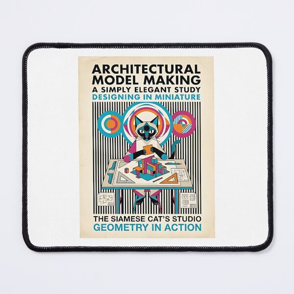 Item preview, Siamese Cat Architect designed and sold by PictoVibe.