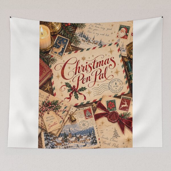 Item preview, Christmas Pen Pal Letters to Santa with North Pole Postmarks designed and sold by Places On Earth.