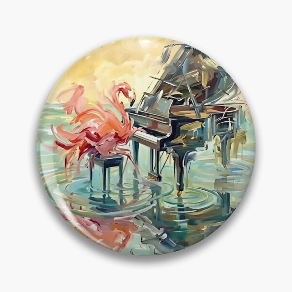 Item preview, Flamingo Piano Player designed and sold by PictoVibe.