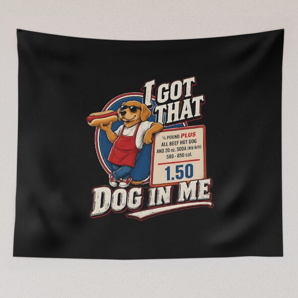 Item preview, i got that dog in me funny hot dog meal deal designed and sold by SketchDrSketch.