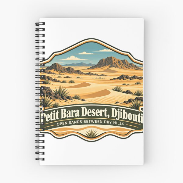 Item preview, Petit Bara Desert, Djibouti Open Sands Between Dry Hills Travel Explorer Souvenir designed and sold by HumansStuck12.