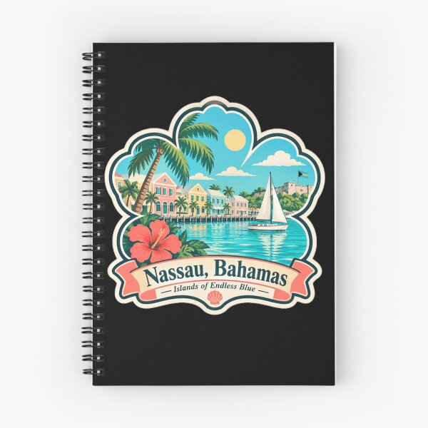 Item preview, Nassau Bahamas Islands Of Endless Blue Tropical Travel Vacationer designed and sold by JonesFlora2025.