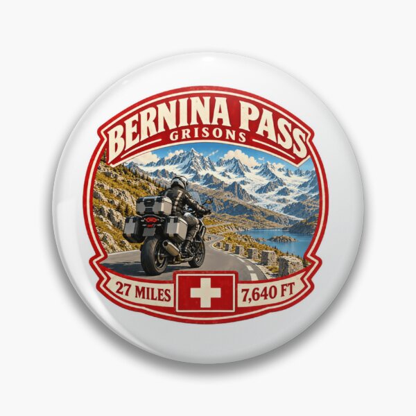 Item preview, Bernina Pass Grisons Motorcycle Travel Swiss Alps Rider designed and sold by Simsimah26Parks.
