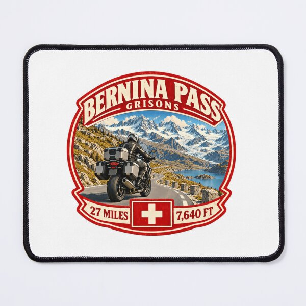 Item preview, Bernina Pass Grisons Motorcycle Travel Swiss Alps Rider designed and sold by Simsimah26Parks.