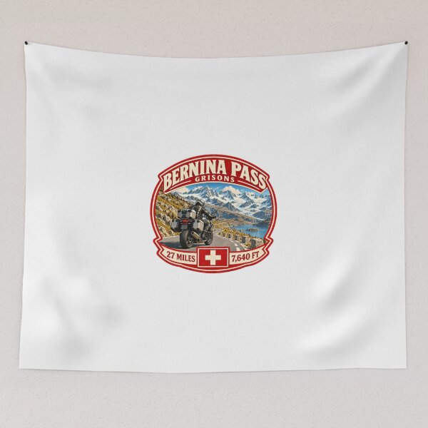Item preview, Bernina Pass Grisons Motorcycle Travel Swiss Alps Rider designed and sold by Simsimah26Parks.