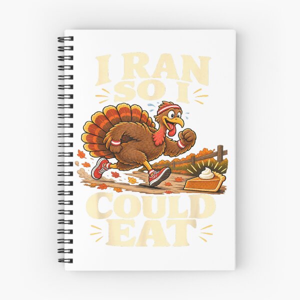 Item preview, I Ran So I Could Eat Thanksgiving Trot Turkey Running T-Shirt designed and sold by darknessman666.