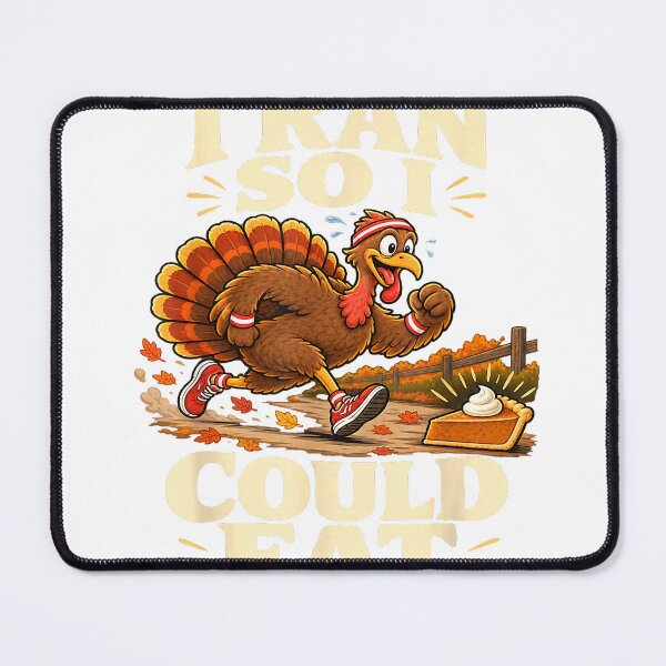 Item preview, I Ran So I Could Eat Thanksgiving Trot Turkey Running T-Shirt designed and sold by darknessman666.