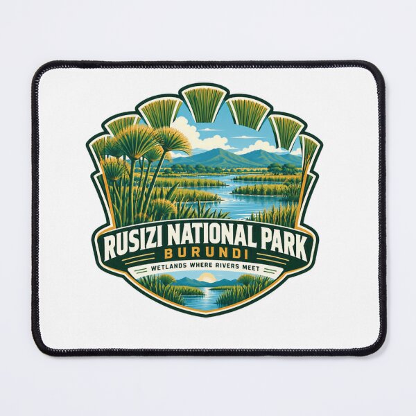Item preview, Rusizi National Park Burundi Wetlands Where Rivers Meet African Travel Explorer designed and sold by SkeletonsDanger.