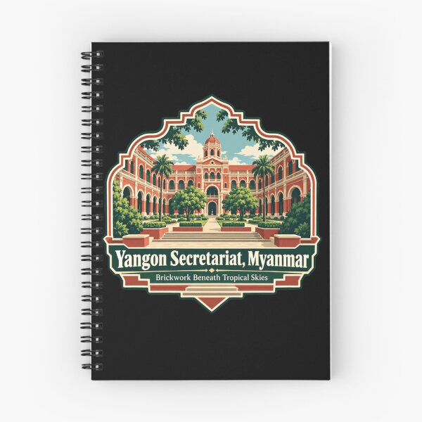 Item preview, Yangon Secretariat, Myanmar Brickwork Beneath Tropical Skies Travel Landmark Architecture Souvenir designed and sold by JonesFlora2025.