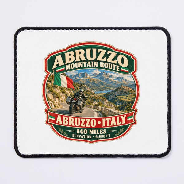 Item preview, Abruzzo Mountain Route Abruzzo Italy Motorcycle Rider Travel Adventure designed and sold by Simsimah26Parks.