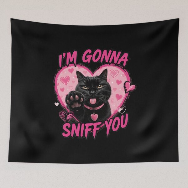 Item preview, i'm gonna sniff you cat meme brainrot memes internet memes designed and sold by SketchDrSketch.