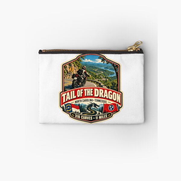 Item preview, Tail Of The Dragon North Carolina Tennessee 318 Curves 11 Miles Motorcyclist Biker Road Trip designed and sold by RetroMini2026.