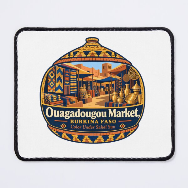 Item preview, Ouagadougou Market, Burkina Faso Color Under Sahel Sun African Market Travel Culture designed and sold by SkeletonsDanger.