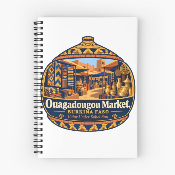 Item preview, Ouagadougou Market, Burkina Faso Color Under Sahel Sun African Market Travel Culture designed and sold by SkeletonsDanger.