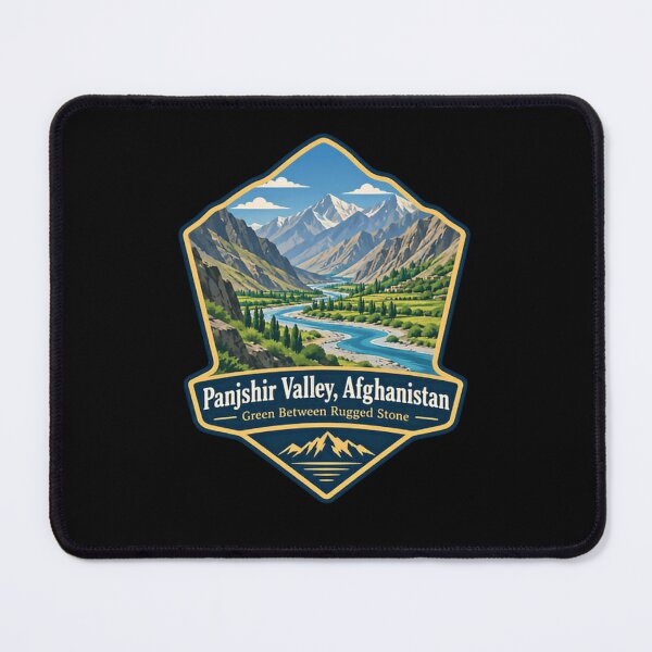 Item preview, Panjshir Valley, Afghanistan Green Between Rugged Stone Afghan Travel Nature designed and sold by JonesFlora2025.