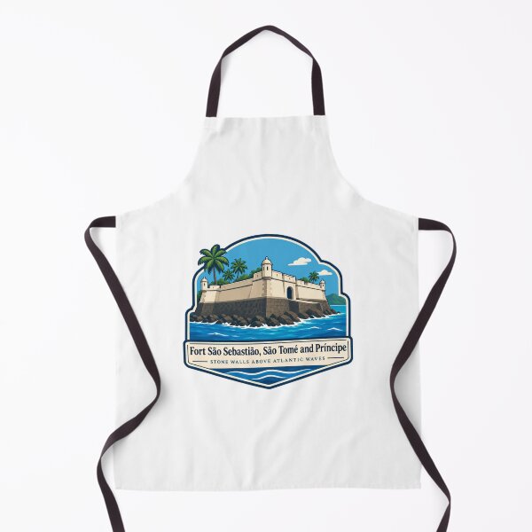Item preview, Fort São Sebastião, São Tomé And Príncipe Stone Walls Above Atlantic Waves African Travel Souvenir designed and sold by SkeletonsDanger.