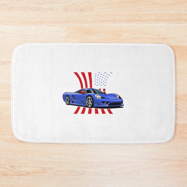 Item preview, Saleen S Car Design with Red and Blue Colors and USA Flag Background designed and sold by Matthew Brewer.