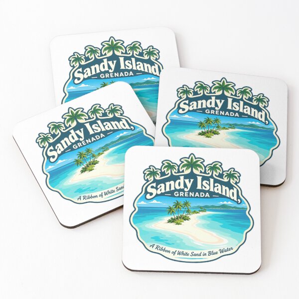 Item preview, Sandy Island, Grenada A Ribbon Of White Sand In Blue Water Caribbean Traveler Vacationer Souvenir designed and sold by NeedForParks.