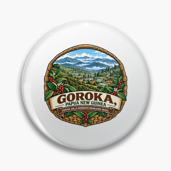 Item preview, Goroka, Papua New Guinea Coffee Hills Beneath Highland Skies Coffee Origin Travel Enthusiast designed and sold by HumansStuck12.