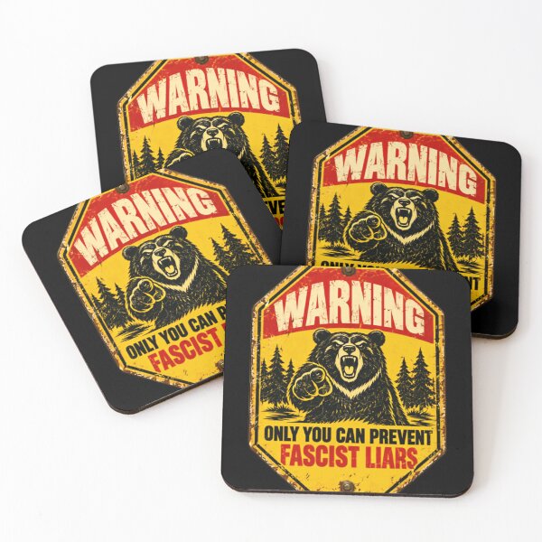 Item preview, Warning Only You Can Prevent Fascist Liars Political Activism Message designed and sold by NightGlyph.