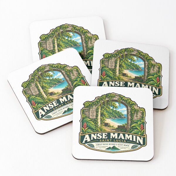 Item preview, Anse Mamin Saint Lucia Travel Souvenir Caribbean Vacation designed and sold by SkeletonsDanger.