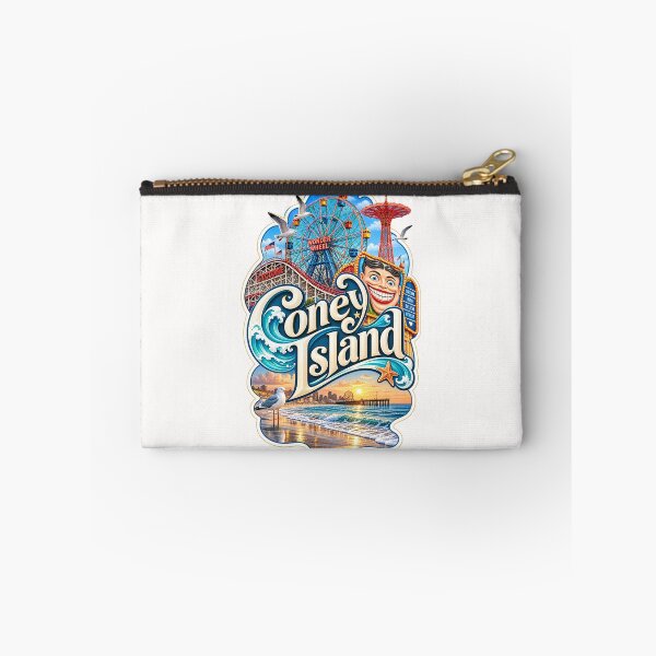 Item preview, Coney Island New York Wonder Wheel Cyclone Boardwalk and Atlantic Ocean designed and sold by Places On Earth.