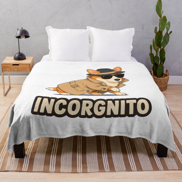 Aperçu de l'œuvre lunettes de soleil pour chien corgi incognito, drôles pour les amoureux des animaux créée et vendue par SketchDrSketch.
