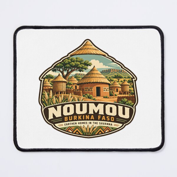 Item preview, Noumou Burkina Faso Earthen Homes In The Savanna African Culture Travel Geography designed and sold by NeedForParks.