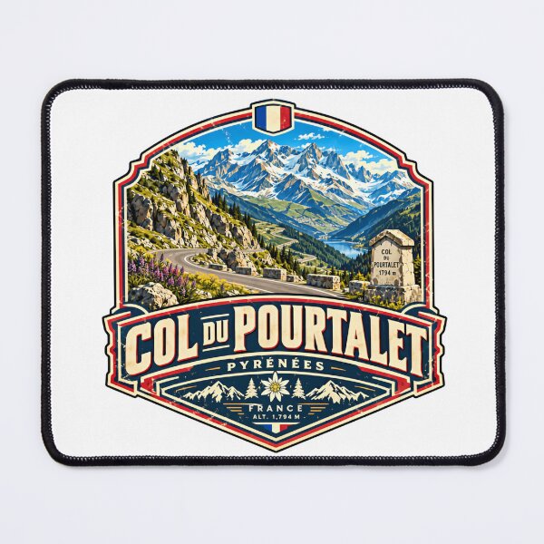 Item preview, Col Du Pourtalet Pyrénées France Alt. 1.794 M Mountain Pass Cycling Souvenir Travel Gift designed and sold by HumansStuck12.