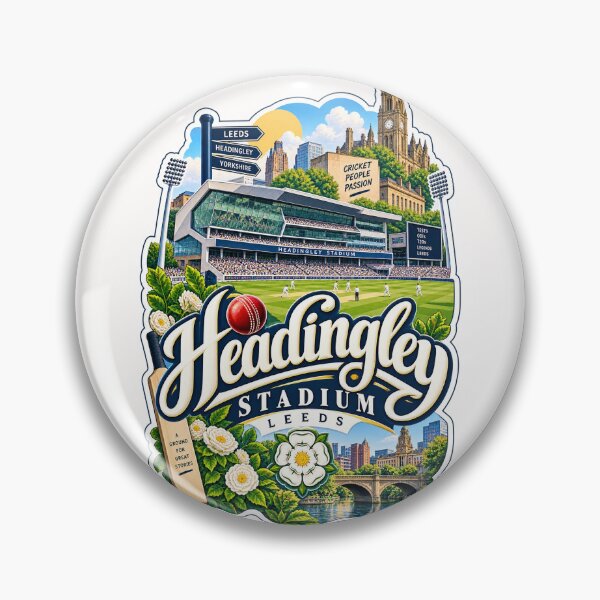 Item preview, Headingley Stadium Leeds Yorkshire Cricket Ground and City Landmarks designed and sold by Places On Earth.
