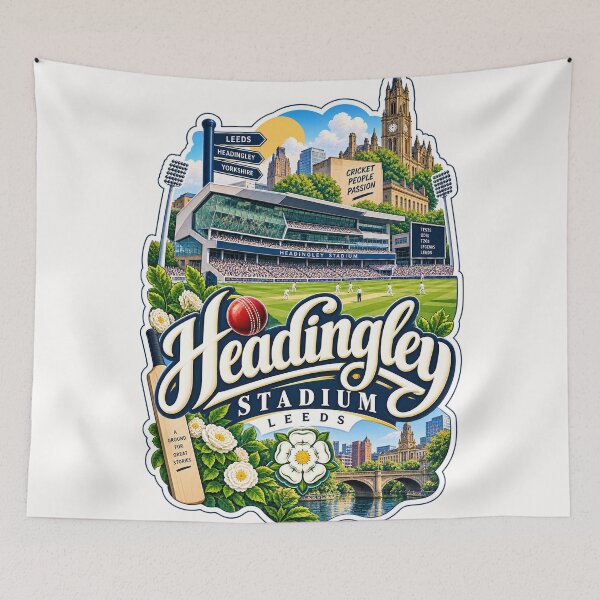 Item preview, Headingley Stadium Leeds Yorkshire Cricket Ground and City Landmarks designed and sold by Places On Earth.