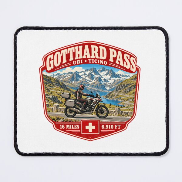 Item preview, Gotthard Pass Uri Ticino Switzerland Motorcyclist Adventure Travel designed and sold by Simsimah26Parks.