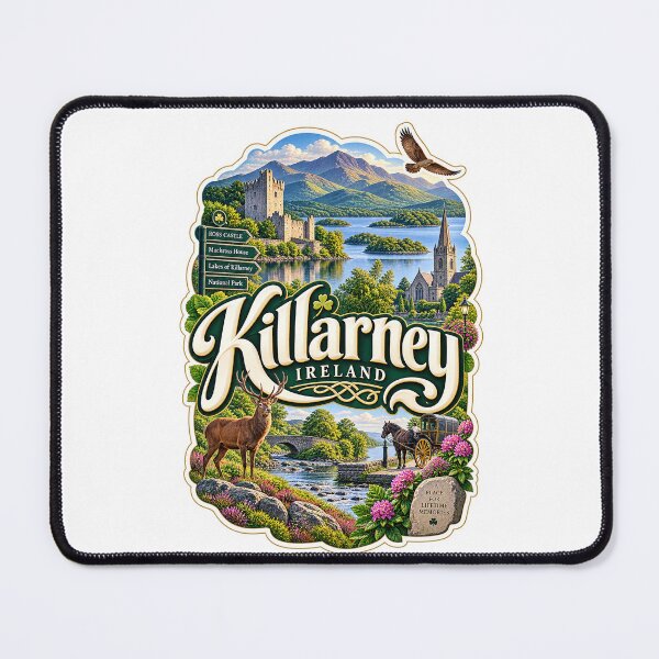 Artikelvorschau, Killarney, Irland, Ross Castle Lakes und Kerry Nationalpark entworfen und verkauft von Places On Earth.