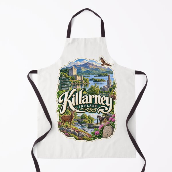 Item preview, Killarney Ireland Ross Castle Lakes and Kerry National Park designed and sold by Places On Earth.