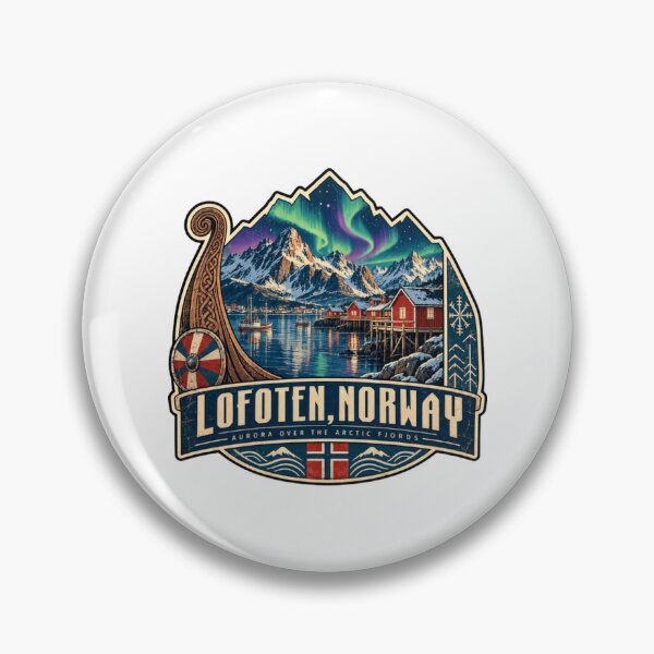Item preview, Lofoten Norway Aurora Over The Arctic Fjords Travel Souvenir Vacation designed and sold by HumansStuck12.