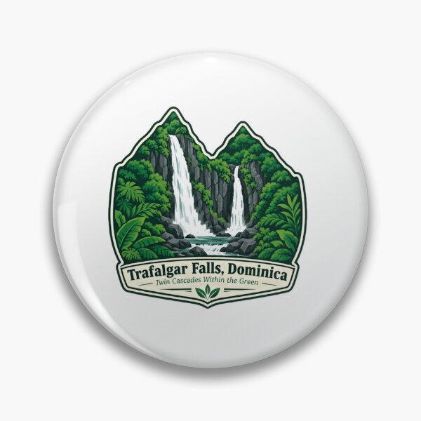 Item preview, Trafalgar Falls Dominica Twin Cascades Within The Green Nature Traveler Vacationer designed and sold by SkeletonsDanger.