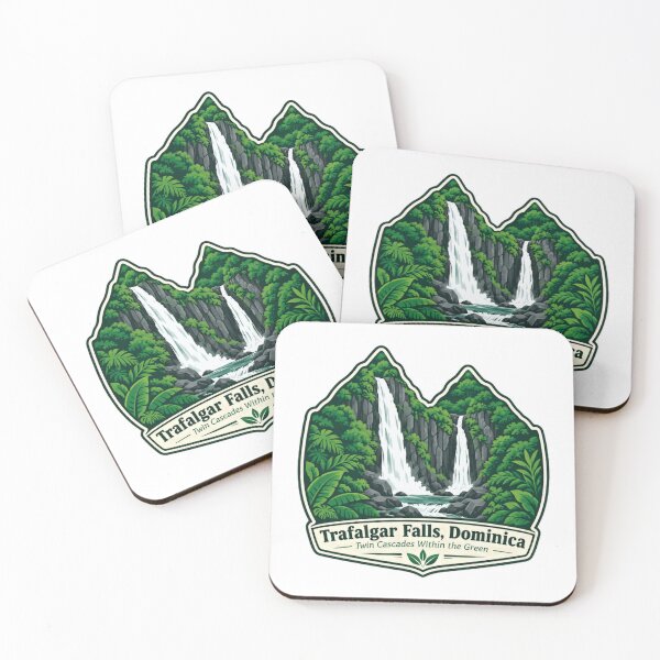 Item preview, Trafalgar Falls Dominica Twin Cascades Within The Green Nature Traveler Vacationer designed and sold by SkeletonsDanger.