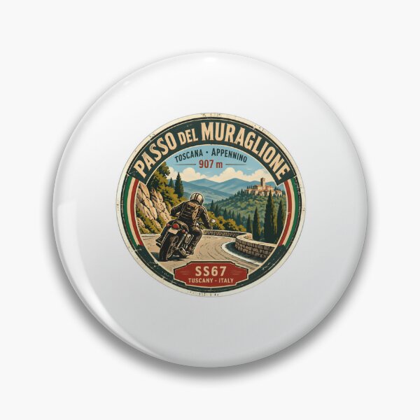 Artikelvorschau, Passo Del Muraglione Toscana Appennino 907 M SS67 Toskana Italien Motorradfahrer-Abenteuer entworfen und verkauft von RetroMini2026.