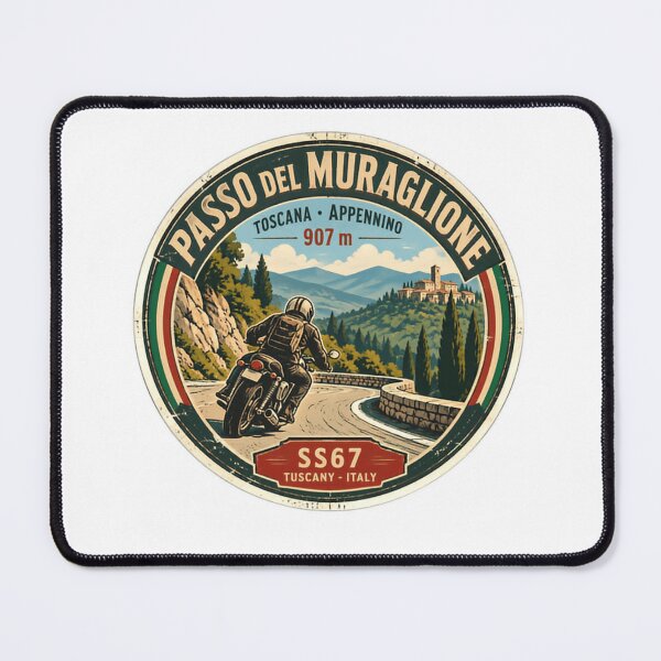 Item preview, Passo Del Muraglione Toscana Appennino 907 M SS67 Toscana Italia Motociclista Aventura designed and sold by RetroMini2026.