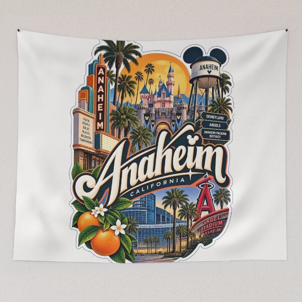 Item preview, Anaheim California Disneyland Resort Angel Stadium and Orange County designed and sold by Places On Earth.