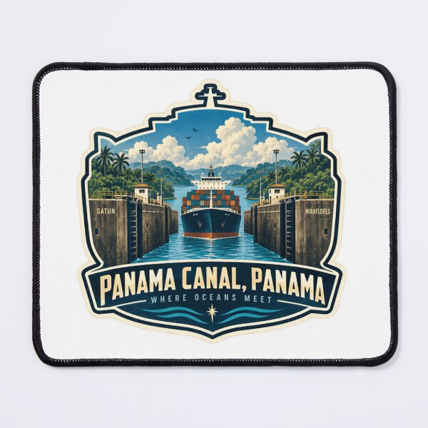 Item preview, Panama Canal, Panama Where Oceans Meet Global Travel Destination designed and sold by HumansStuck12.